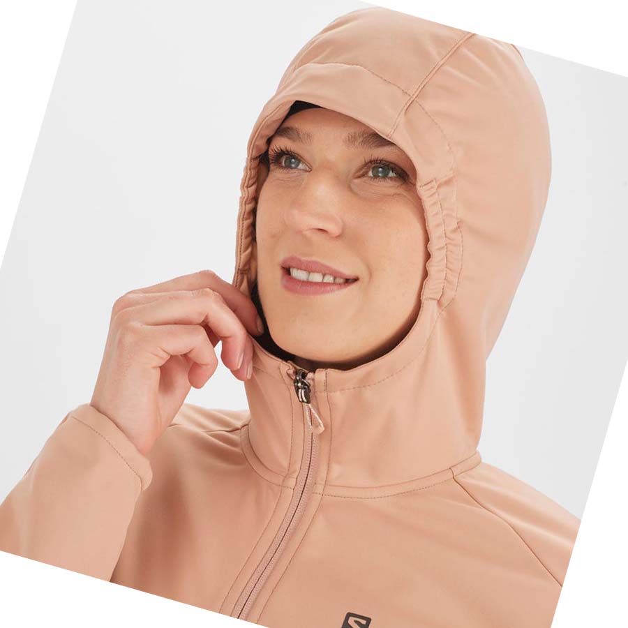 Chaquetas Salomon GORE TEX INFINIUM™ WINDSTOPPER® Mujer Rosas | MX 2436JPQ